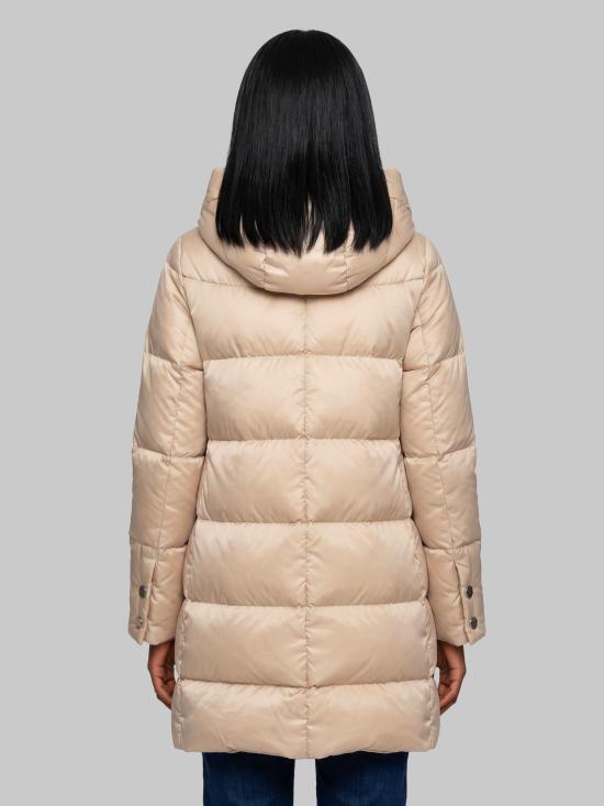 26FW 에르노 새틴 A 셰이프 다운 자켓 PI1304D BEIGE - HERNO