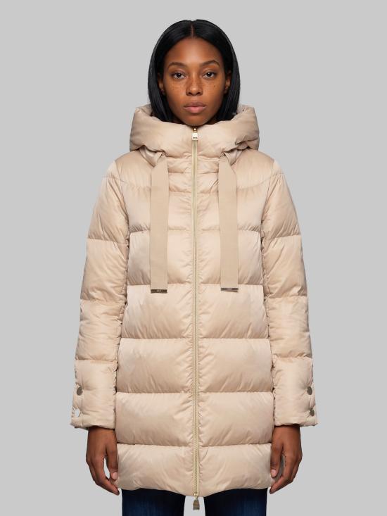26FW 에르노 새틴 A 셰이프 다운 자켓 PI1304D BEIGE