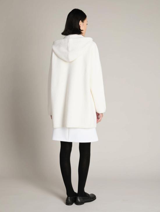 26FW 막스마라 코트 Maglia di Lana con Cappuccio Bianco의 카포토 - MAX MARA
