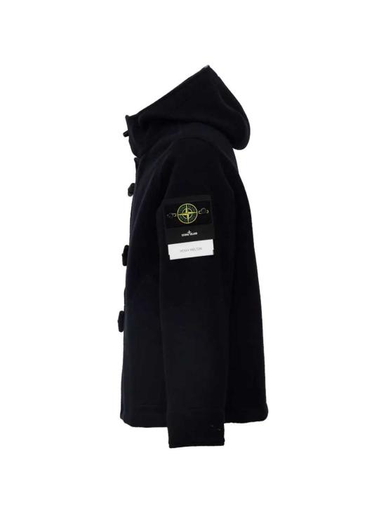 26FW 스톤 아일랜드 헤비 멜톤 울 캐시미어 쇼트 파카 L2S154100039S0453 V0020 NAVY BLUE - STONE ISLAND