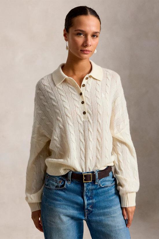 26FW 폴로 랄프로렌 스웨터 211B17767007 Cream - POLO RALPH LAUREN