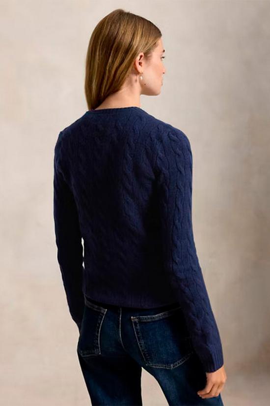 26FW 폴로 랄프로렌 폴로 자수 케이블 니트 스웨터 211971865003 Navy - POLO RALPH LAUREN