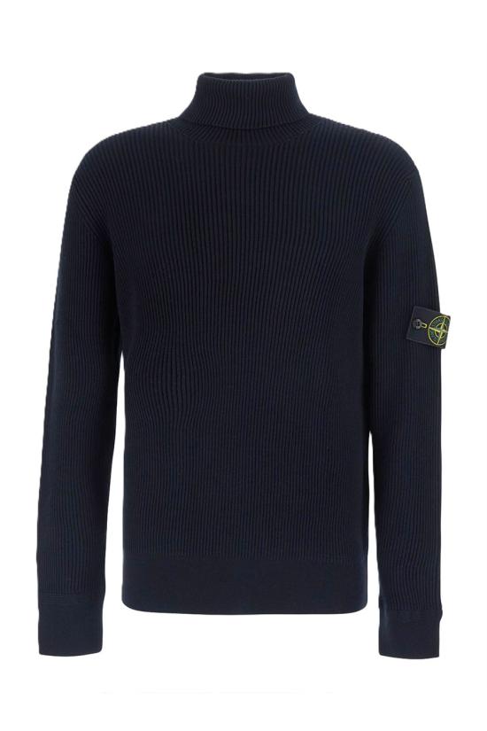 26FW 스톤 아일랜드 풀 립 RWS 울 터틀넥 점퍼 5100052 S00C2V0020 Navy