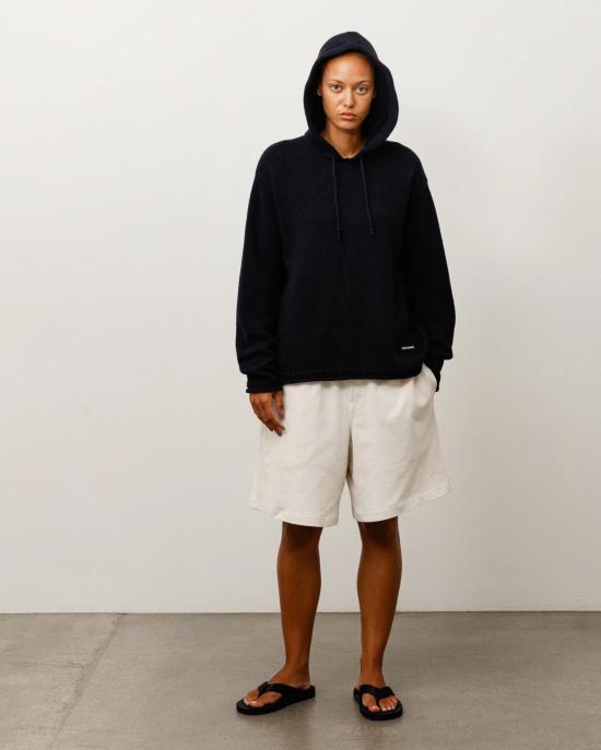26FW 스투시 후드 티셔츠 117298 0001 BLACK - STUSSY