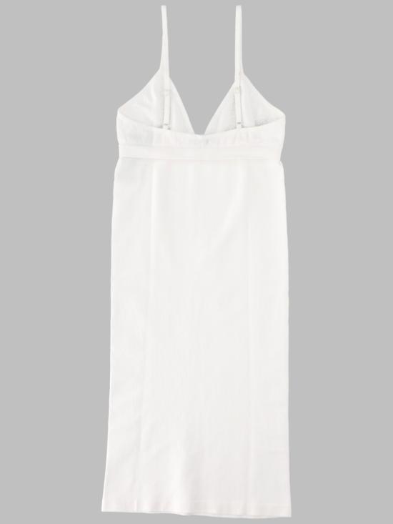  MM6 메종마르지엘라 원피스 Mm6 메종 마르지엘라 심리스 슬립 드레스 화이트 - MM6 MAISON MARGIELA
