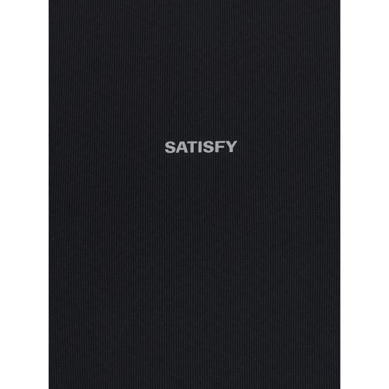 26FW 새티스파이 트레이닝 티셔츠 11063 00001 BLACK - SATISFY