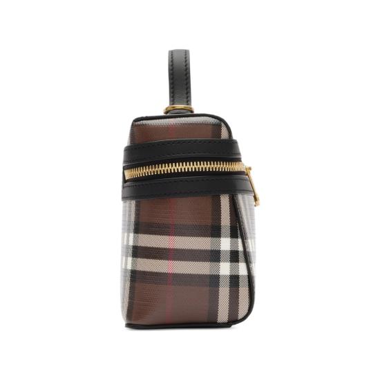 26FW 버버리 토트백 8132098 LL VANITY C6741 BROWN BLACK - BURBERRY