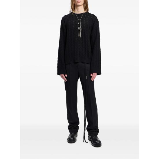 26FW 앤 드뮐미스터 팬츠 B0014654 FA761 099 BLACK - ANN DEMEULEMEESTER