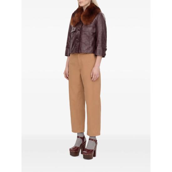 26FW 끌로에 가죽 자켓 26ACV05223 56F PURPLE - CHLOE
