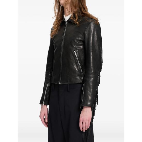 26FW 앤 드뮐미스터 가죽 자켓 B0014445 LT137 099 BLACK - ANN DEMEULEMEESTER