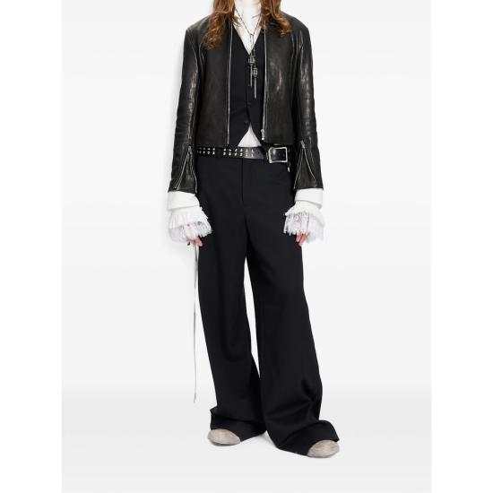 26FW 앤 드뮐미스터 가죽 자켓 B0014445 LT137 099 BLACK - ANN DEMEULEMEESTER