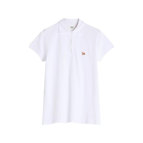 26FW 메종키츠네 폴로 티셔츠 MRWJL04KP0001 WHITE