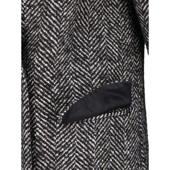 26FW 딸리아토레 코트 340218 JOLE EN837 BLACK WHITE - TAGLIATORE