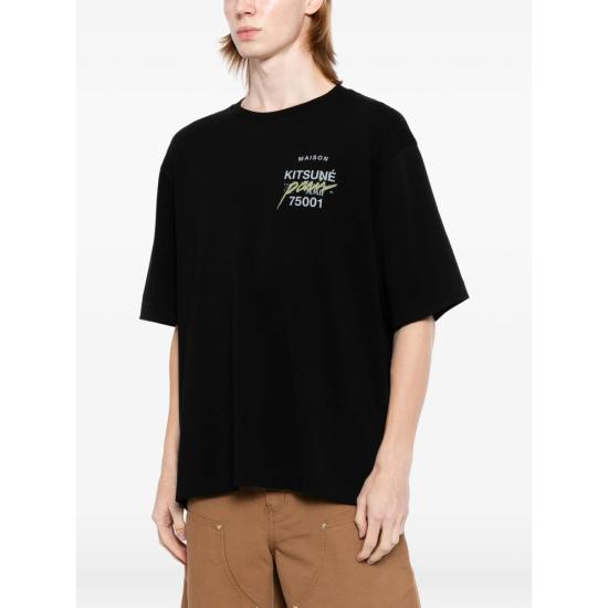 26FW 메종키츠네 탑 MQMJT02KJ0119 BLACK - MAISON KITSUNE