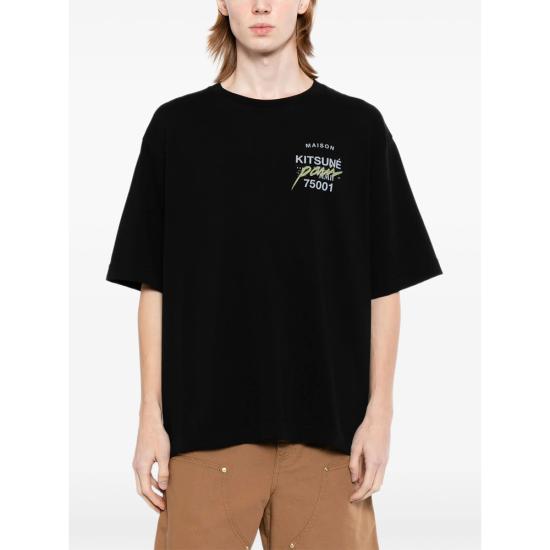 26FW 메종키츠네 탑 MQMJT02KJ0119 BLACK - MAISON KITSUNE