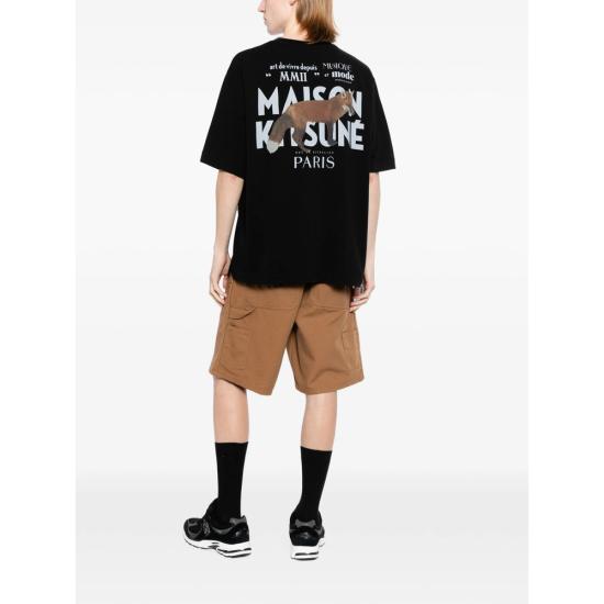 26FW 메종키츠네 탑 MQMJT02KJ0119 BLACK - MAISON KITSUNE