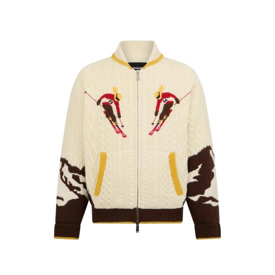 26FW 디스퀘어드2 가디건 D13245 S71HA1424 961 NEUTRALS BROWN
