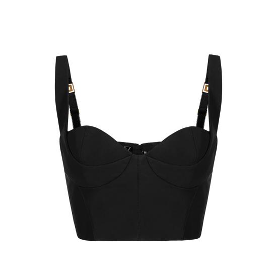 26FW 엘리자베타프랜치 민소매 티셔츠 TO07867E2 110 BLACK - ELISABETTA FRANCHI