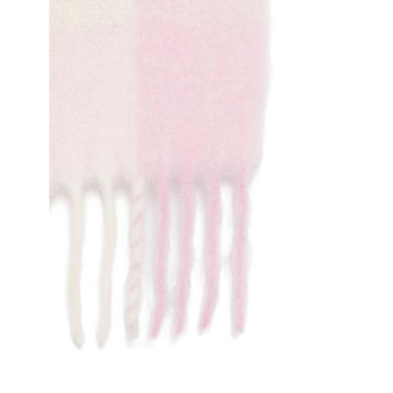 26FW 아크네 스튜디오 모헤어 체크 머플러 CA0084 CPKWH PINK WHITE - ACNE STUDIOS