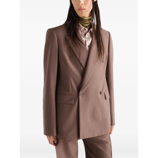 26FW 르메르 더블 브레스티드 테일러드 자켓 JA1113 LF414 GR705 BROWN - LEMAIRE