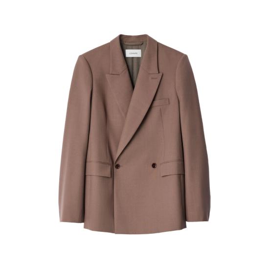 26FW 르메르 더블 브레스티드 테일러드 자켓 JA1113 LF414 GR705 BROWN