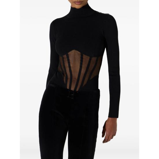 26FW 엘리자베타프랜치 블라우스 BK05S67E2 110 BLACK - ELISABETTA FRANCHI