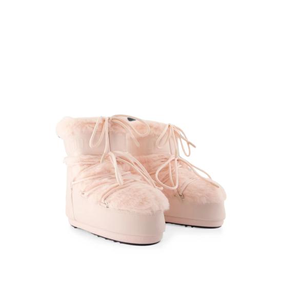 26FW 문부츠 아이콘 나일론 로우 부츠 80D1409390 J042 PINK - MOON BOOT