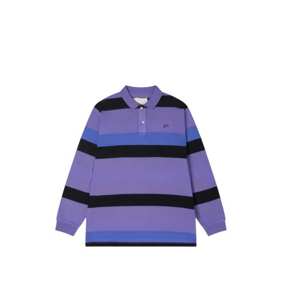 26FW 이알엘 폴로 티셔츠 ERL13T009 PURPL PURPLE BLACK
