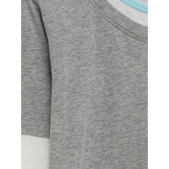 26FW 기마구아스 탑 TRIPLE TEE NAVGR GREY WHITE - GIMAGUAS
