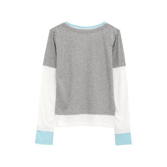 26FW 기마구아스 탑 TRIPLE TEE NAVGR GREY WHITE - GIMAGUAS