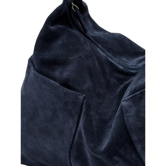 26FW 기마구아스 토트백 MAXI SACCO SUEDE NAVY BLUE - GIMAGUAS