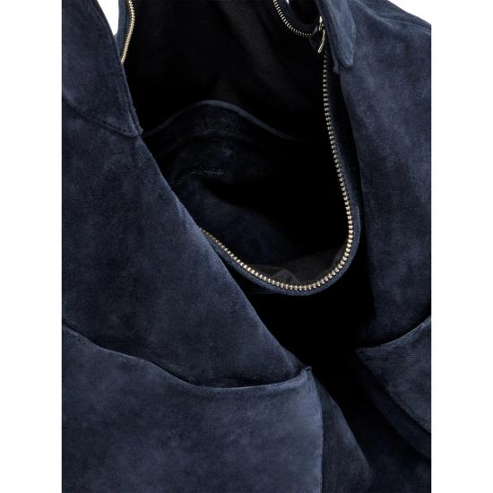 26FW 기마구아스 토트백 MAXI SACCO SUEDE NAVY BLUE - GIMAGUAS