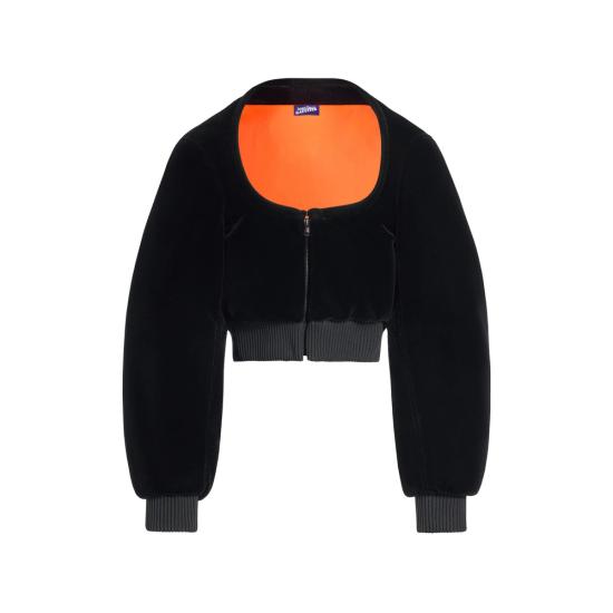 26FW 장 폴 고티에 봄버 자켓 OU058 W085 00 BLACK