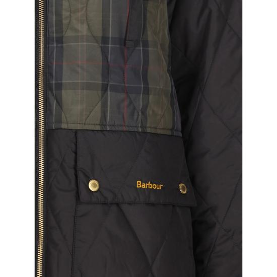 26FW 바버 패딩 LQU1951 BK11 BLACK GREEN - BARBOUR