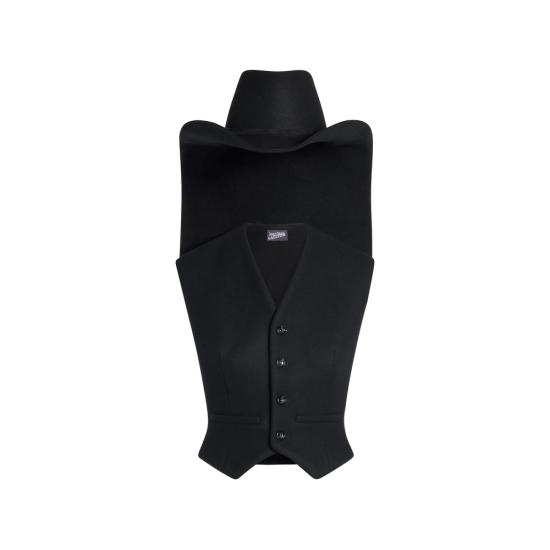 26FW 장 폴 고티에 베스트 TO580 W128 00 BLACK