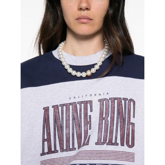 26FW 애니빙 긴팔 티셔츠 A 23 13090 GRY1 GREY BLUE - ANINE BING