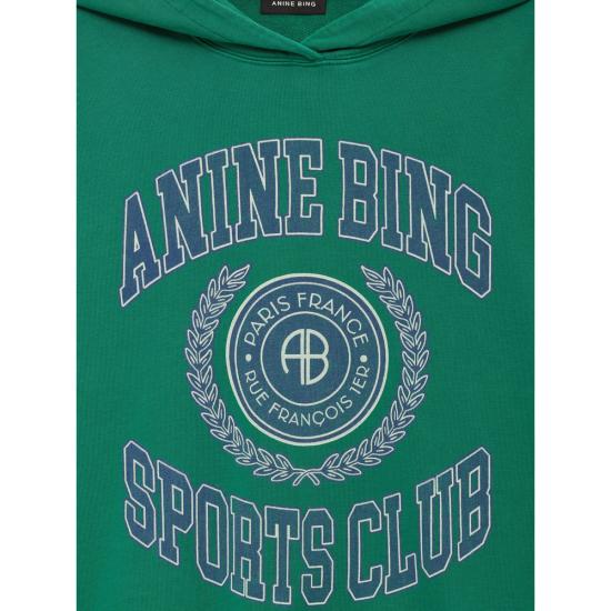 26FW 애니빙 후드 티셔츠 A 08 12609 ZLG30 GREEN - ANINE BING