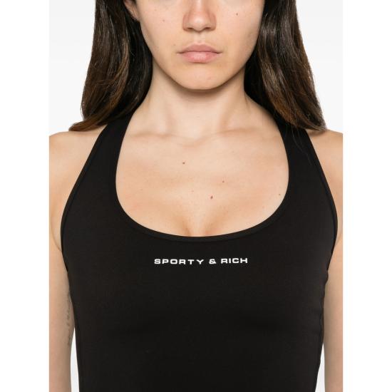 26FW 스포티앤리치 민소매 티셔츠 TO02388315BA BLACK - SPORTY & RICH