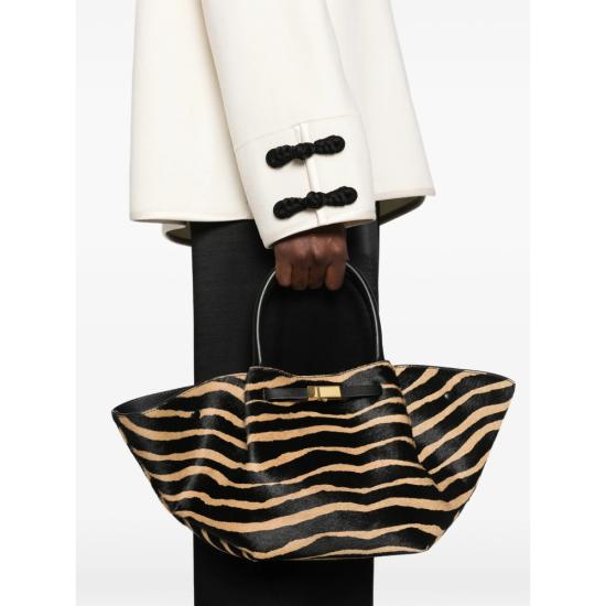 26FW 드멜리어 토트백 N81MIDI NEW YO CALFHAIR ZEBRA BLACK NEUTRALS - DEMELLIER