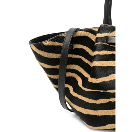 26FW 드멜리어 토트백 N81MIDI NEW YO CALFHAIR ZEBRA BLACK NEUTRALS - DEMELLIER