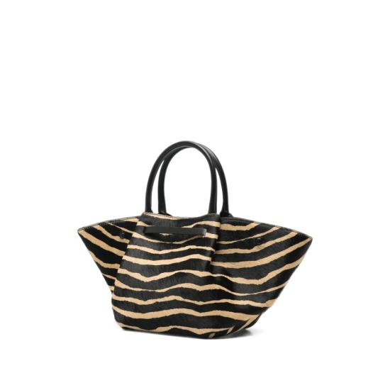 26FW 드멜리어 토트백 N81MIDI NEW YO CALFHAIR ZEBRA BLACK NEUTRALS - DEMELLIER