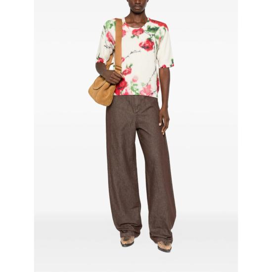 26FW 블루마린 탑 RF6201 MAB38 L9636 NEUTRALS RED - BLUMARINE