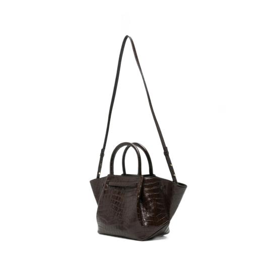 26FW 드멜리어 토트백 N81MIDI NEW YO CROCEFFECT DKCHO BROWN - DEMELLIER