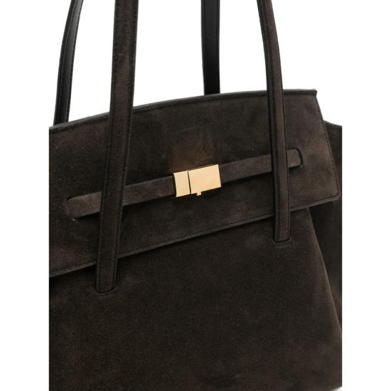 26FW 드멜리어 토트백 D191THE BROOCK SUEDESMOOT DKCHO BROWN - DEMELLIER