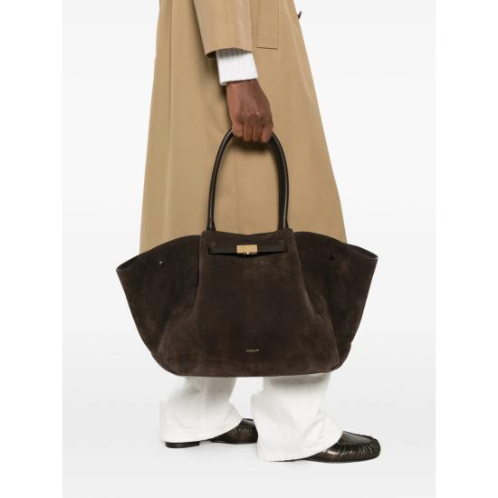 26FW 드멜리어 토트백 D90 NEW YORK SUEDESMOOT DKCHO BROWN - DEMELLIER