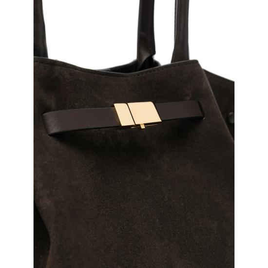 26FW 드멜리어 토트백 D90 NEW YORK SUEDESMOOT DKCHO BROWN - DEMELLIER
