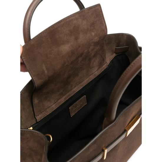 26FW 드멜리어 The Midi Hudson 미디 허드슨 토트백 D111THE MIDI H SUEDESMOOT MOCHA BROWN - DEMELLIER