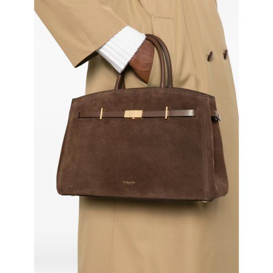 26FW 드멜리어 The Midi Hudson 미디 허드슨 토트백 D111THE MIDI H SUEDESMOOT MOCHA BROWN - DEMELLIER