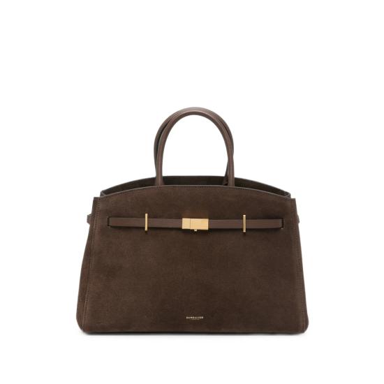 26FW 드멜리어 The Midi Hudson 미디 허드슨 토트백 D111THE MIDI H SUEDESMOOT MOCHA BROWN