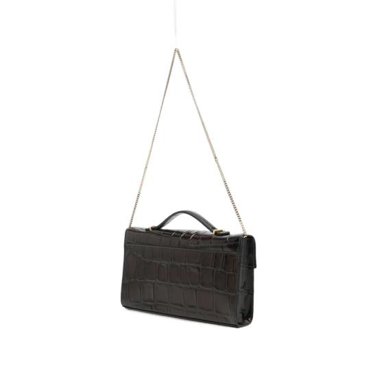 26FW 드멜리어 클러치/파우치 N105VANCOUVER LARGECROC DKCHO BROWN - DEMELLIER